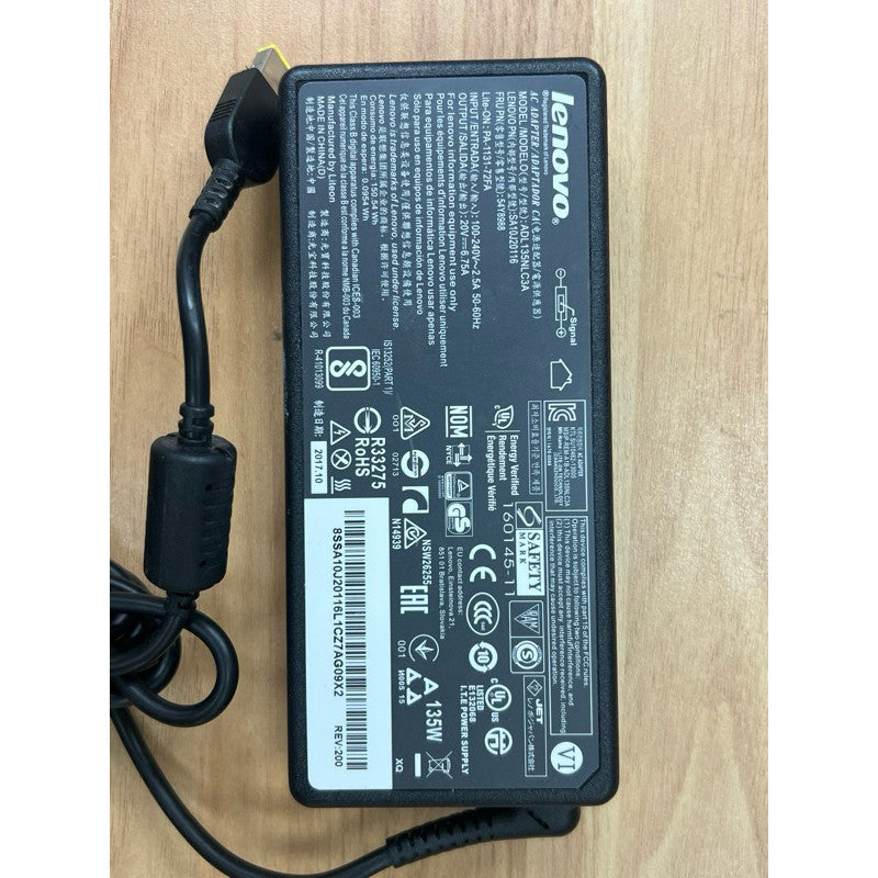 Used Lenovo Charger 135W ( 20V, 6.75A)