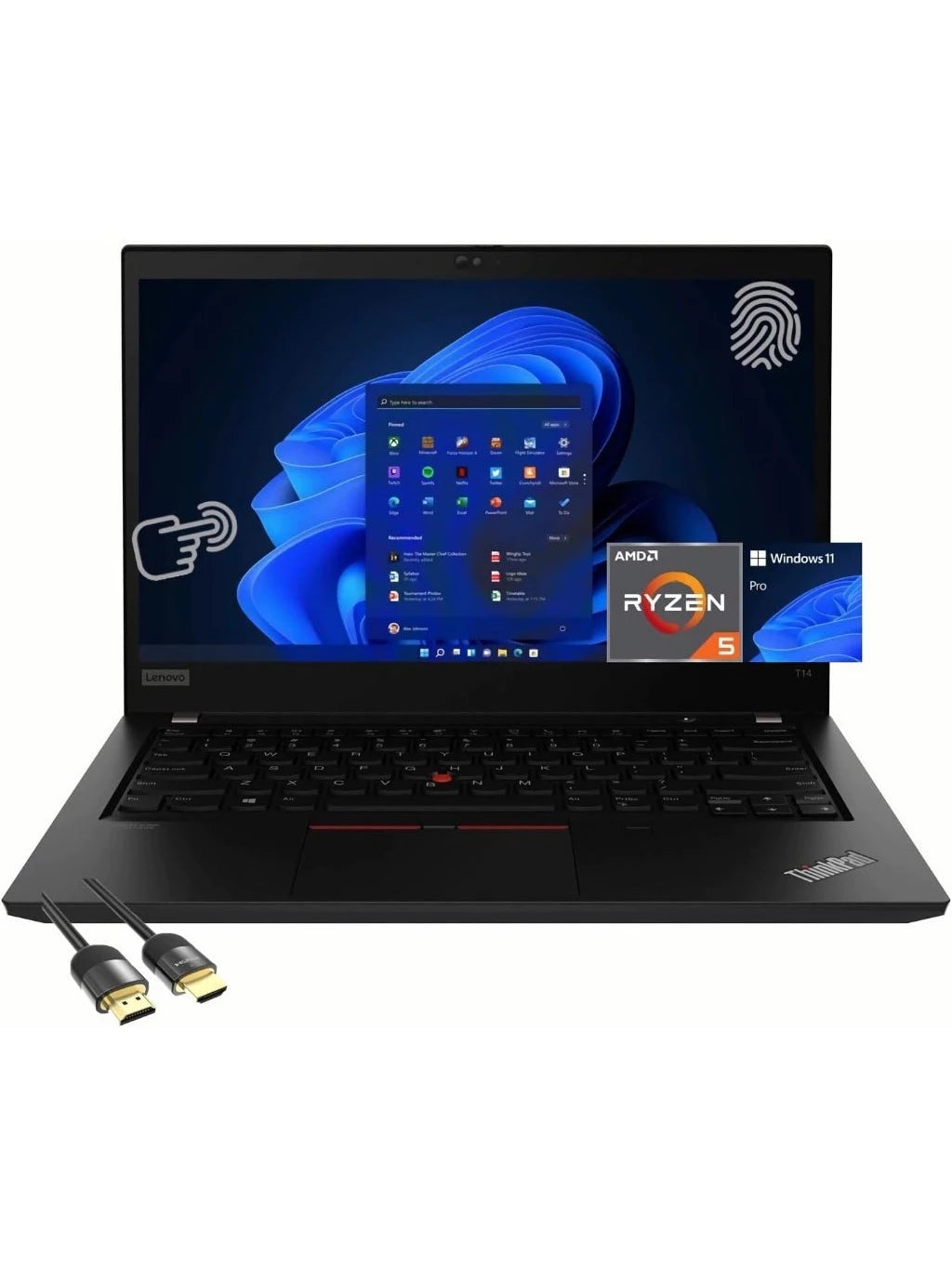 T14 Lenovo ThinkPad Business Laptop | 14” FHD IPS | AMD Ryzen 5/7 PRO 16GB 256/512/1TB | Wi-Fi 6 |