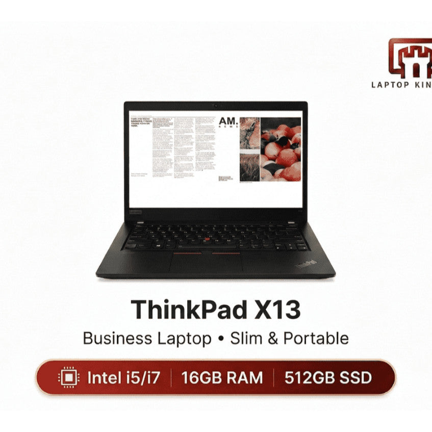 [Pre-owned] Lenovo ThinkPad X13 AMD Ryzen 5 Pro 4650U | 32GB RAM | 512GB SSD | 13.3" FHD IPS |Ultra-Light Premium Laptop