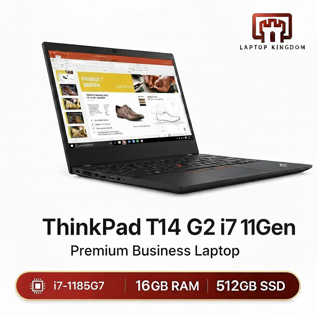ThinkPad T14 Gen 2 i7 Lenovo Premium Business Laptop | 14” FHD | i7-1185G7 16GB 256/512/1TB | Windows 11 Pro Office 2021