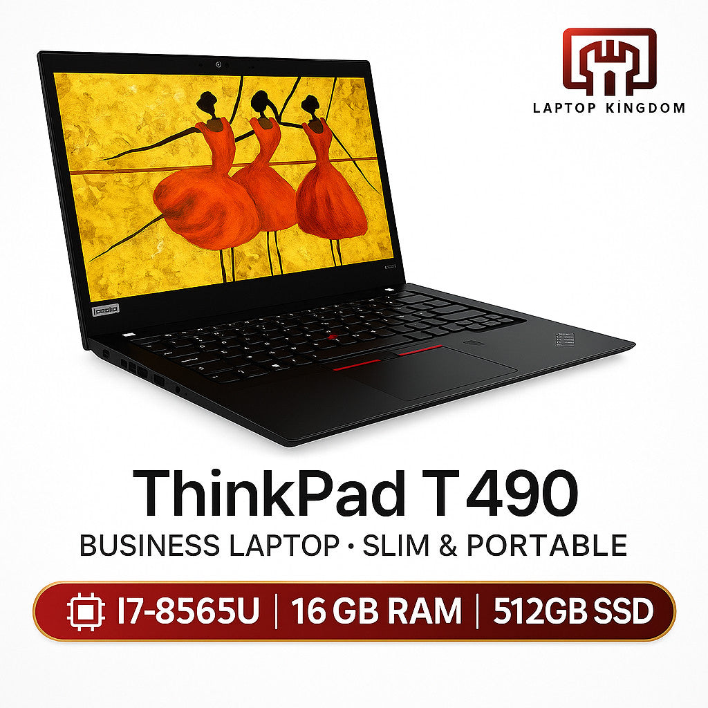T490 Lenovo ThinkPad Business Laptop | i5-8250U 16GB RAM 256/512/1TB SSD | 1.46kg | Windows 11 Pro Microsoft Office 2021